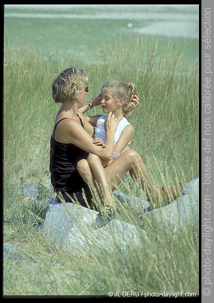 famille  la plage - families on the beach